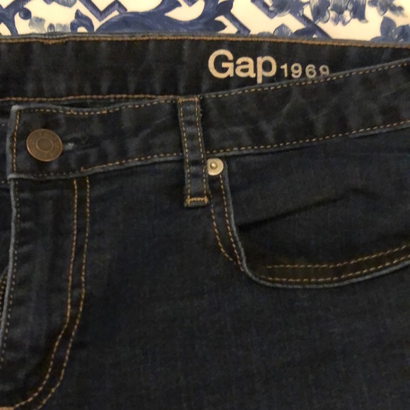 GAP 1969 Always Skinny Jeans Med-Dark Rinse 32R - Picture 4 of 6